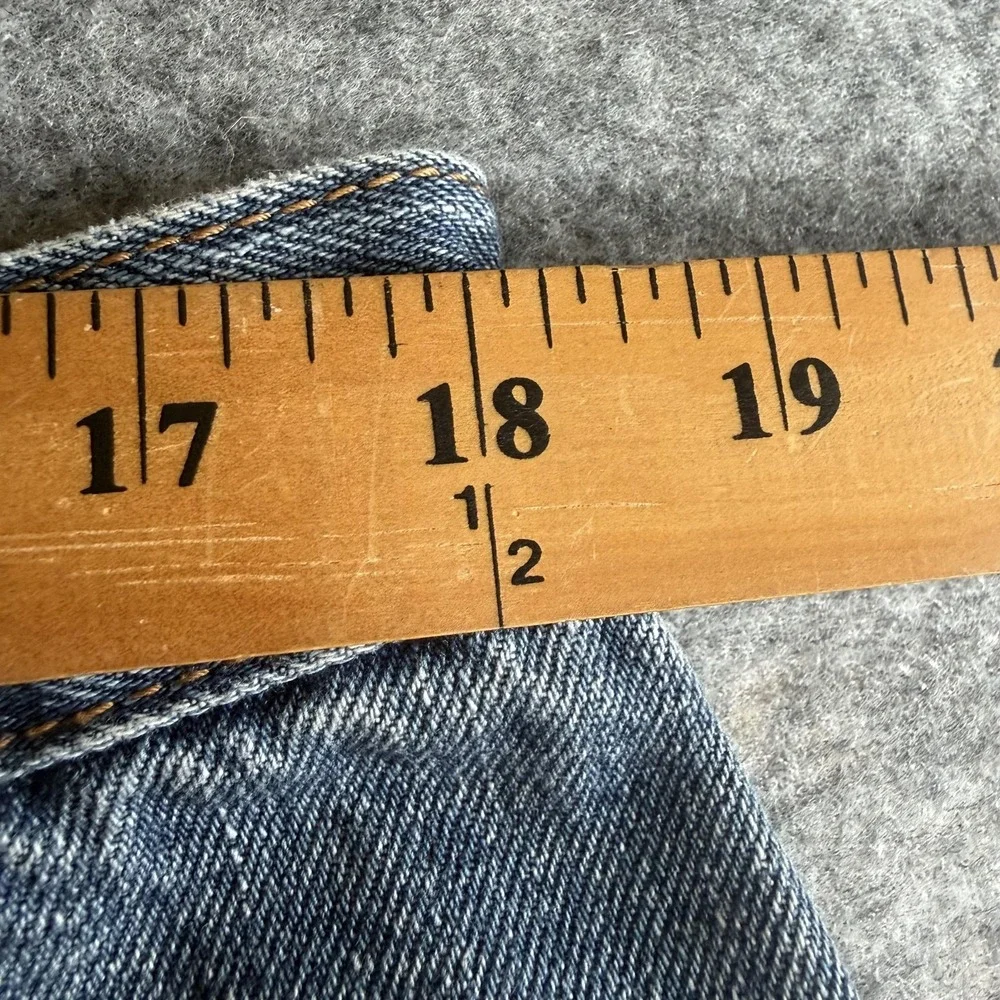Levi's 505 Jeans Mens 38x29 (36x29) Reg Fit Straight Leg Denim Med Wash Batwing